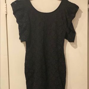 Roommates Women’s Little Black Lace Dress 👗 SZ M